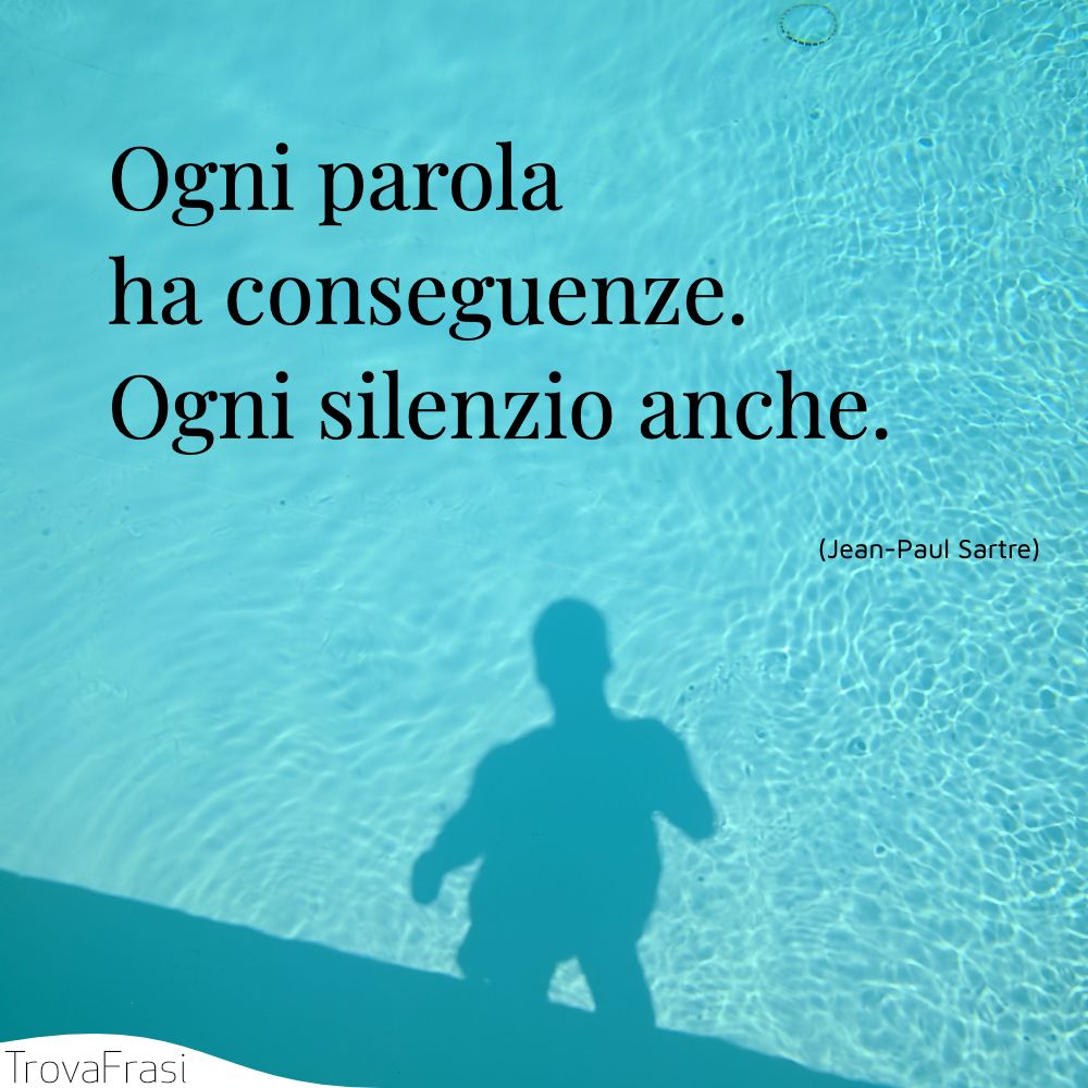 Frasi sul silenzio e la mancanza delle parole - TrovaFrasi